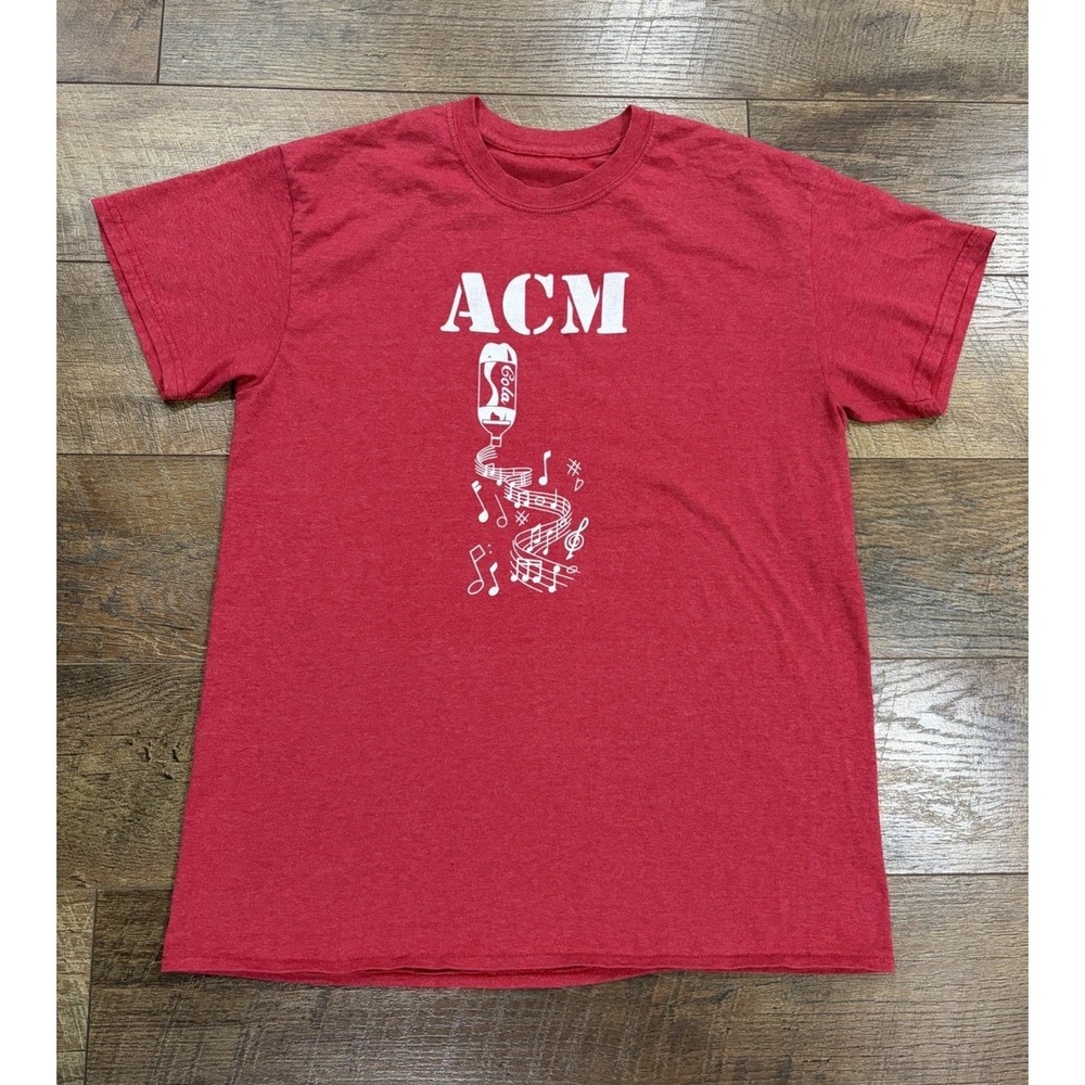 Vintage ACM Academy‎ Of Country Music Coca Cola Tee Red Medium